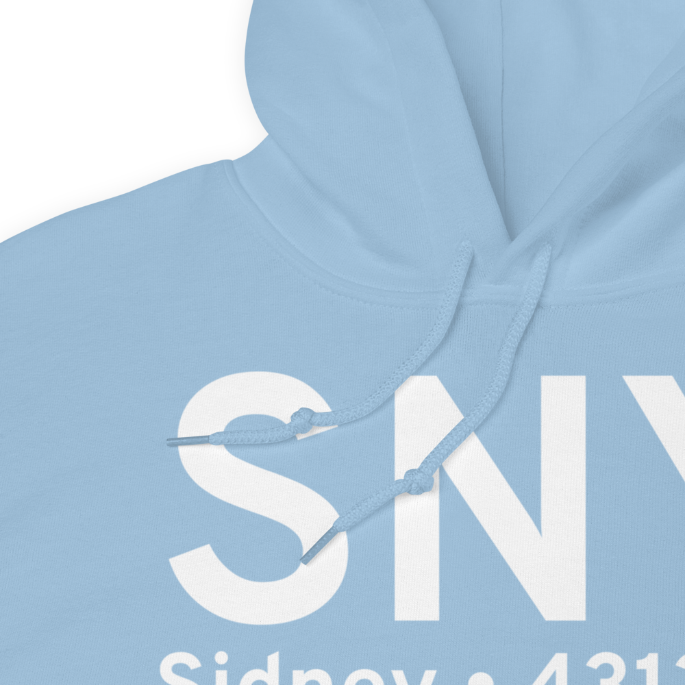 Sidney (KSNY) Airport Hoodie Sweatshirt 