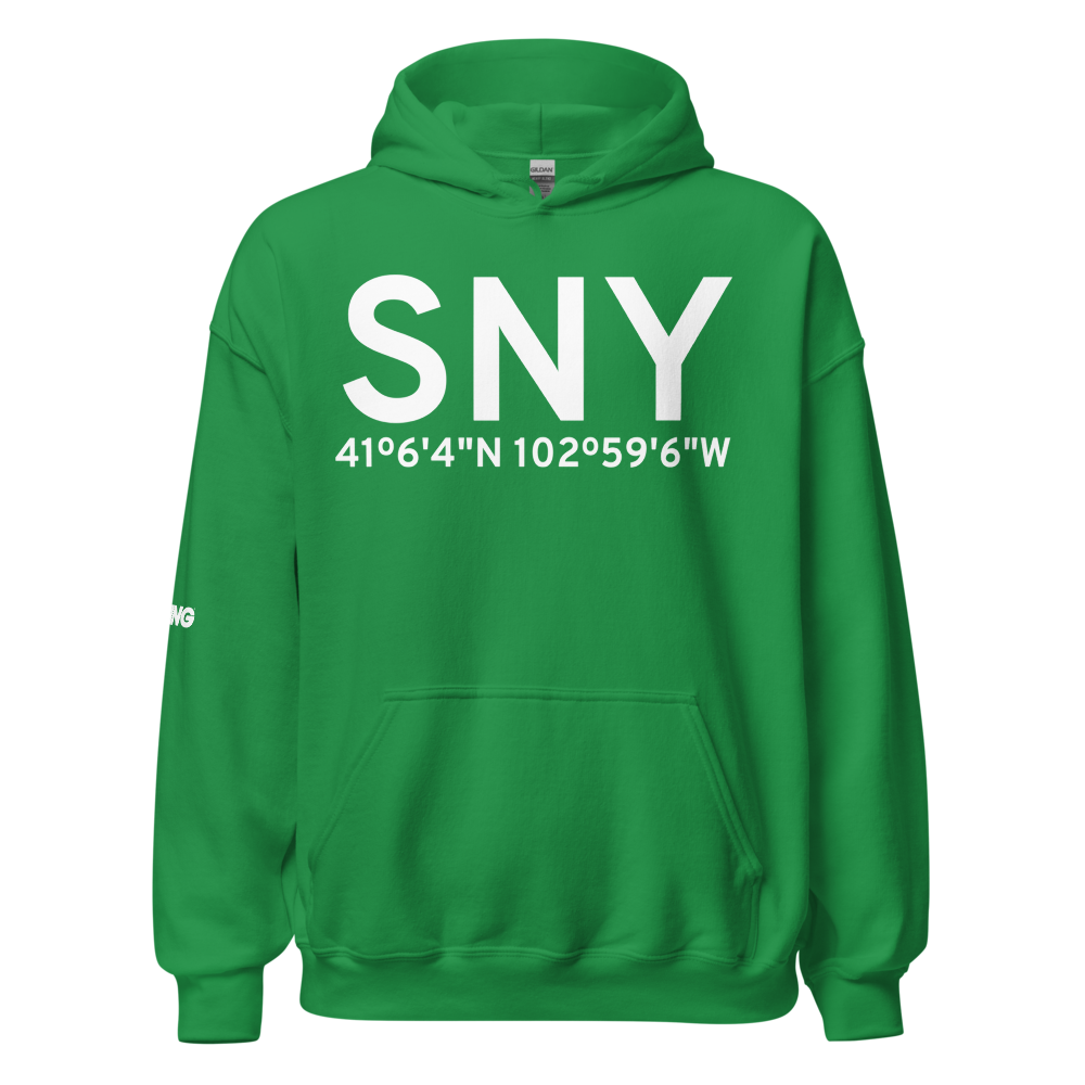 Sidney (KSNY) Airport Hoodie Sweatshirt 