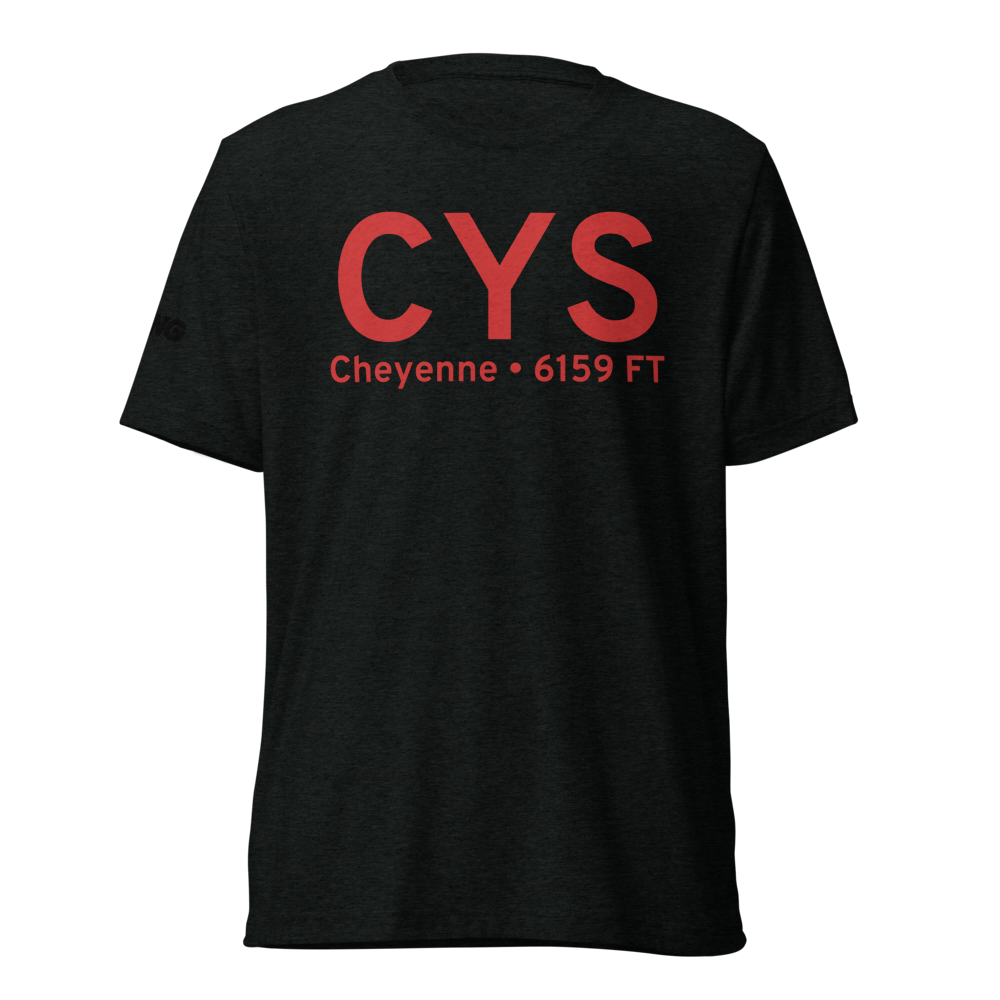 Cheyenne (KCYS) Airport Tri-blend T-Shirt 