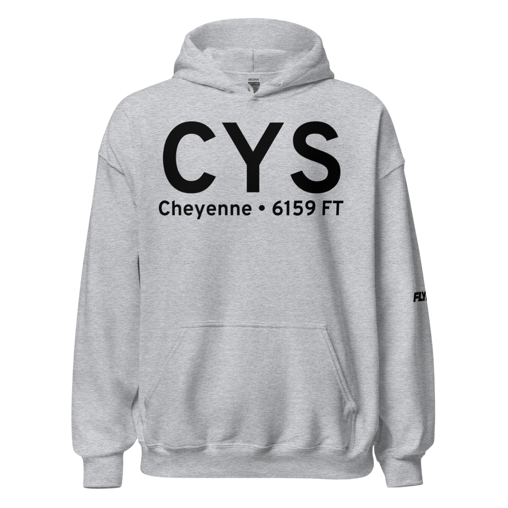 Cheyenne (KCYS) Airport Hoodie Sweatshirt 