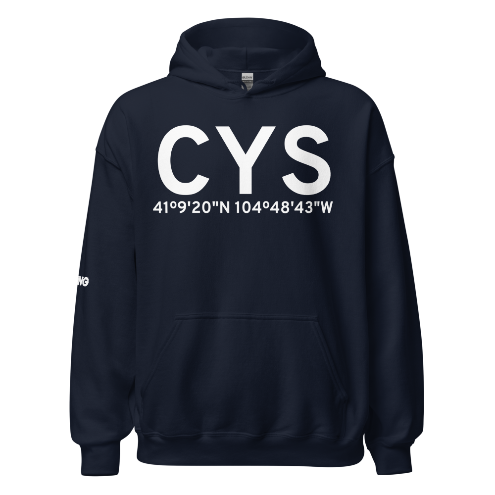 Cheyenne (KCYS) Airport Hoodie Sweatshirt 