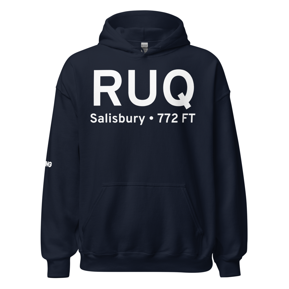 Salisbury (KRUQ) Airport Hoodie Sweatshirt 
