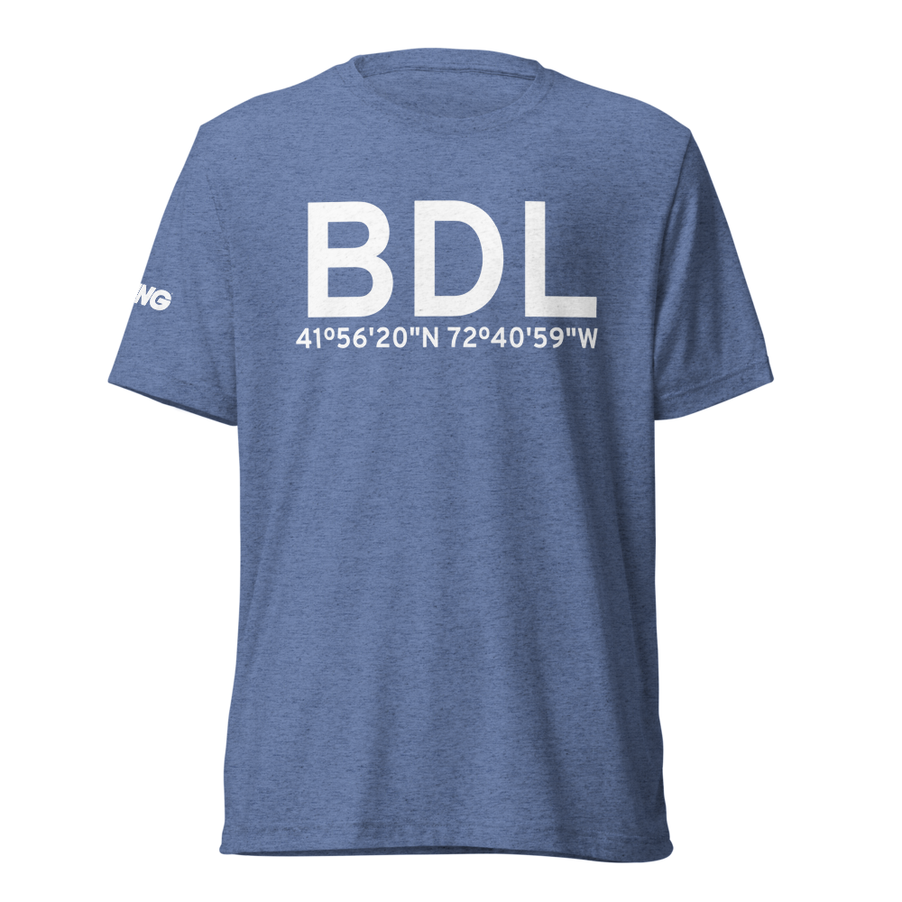 Hartford (KBDL) Airport Tri-blend T-Shirt 