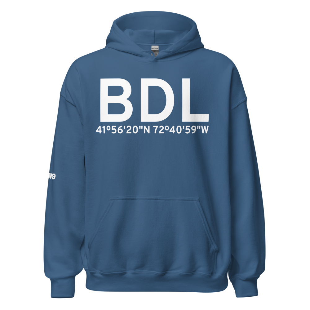 Hartford (KBDL) Airport Hoodie Sweatshirt 
