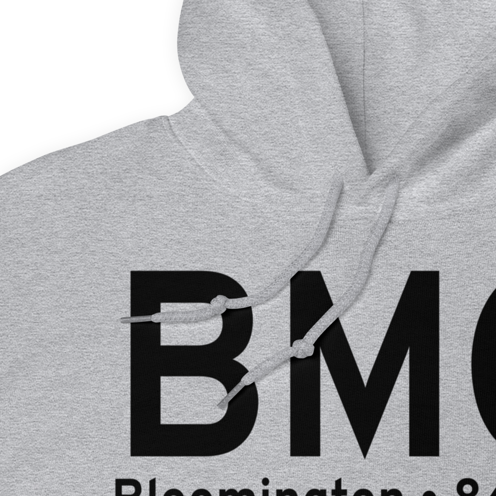 Bloomington (KBMG) Airport Hoodie Sweatshirt 