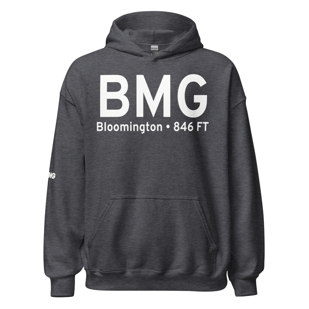 Bloomington (KBMG) Airport Hoodie Sweatshirt 