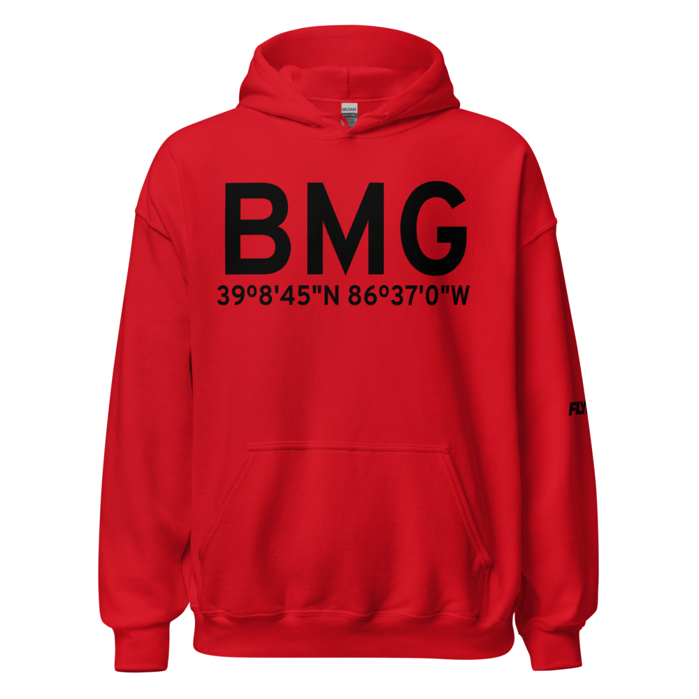Bloomington (KBMG) Airport Hoodie Sweatshirt 