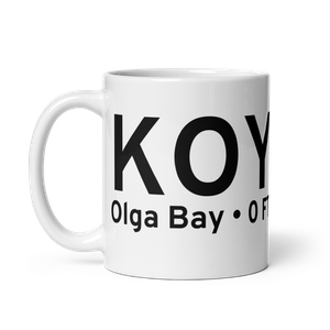 Olga Bay (KOY) Airport Mug
