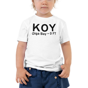 Olga Bay (KOY) Airport Toddler T-Shirt