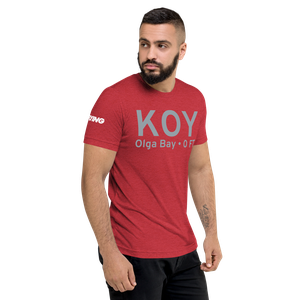 Olga Bay (KOY) Airport Tri-blend T-Shirt