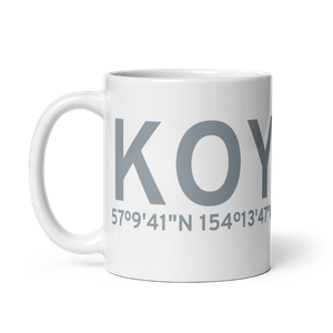 Olga Bay (KOY) Airport Mug
