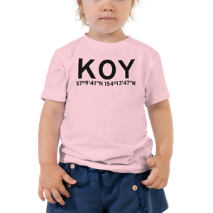 Olga Bay (KOY) Airport Toddler T-Shirt