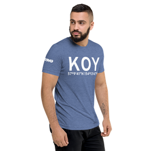 Olga Bay (KOY) Airport Tri-blend T-Shirt