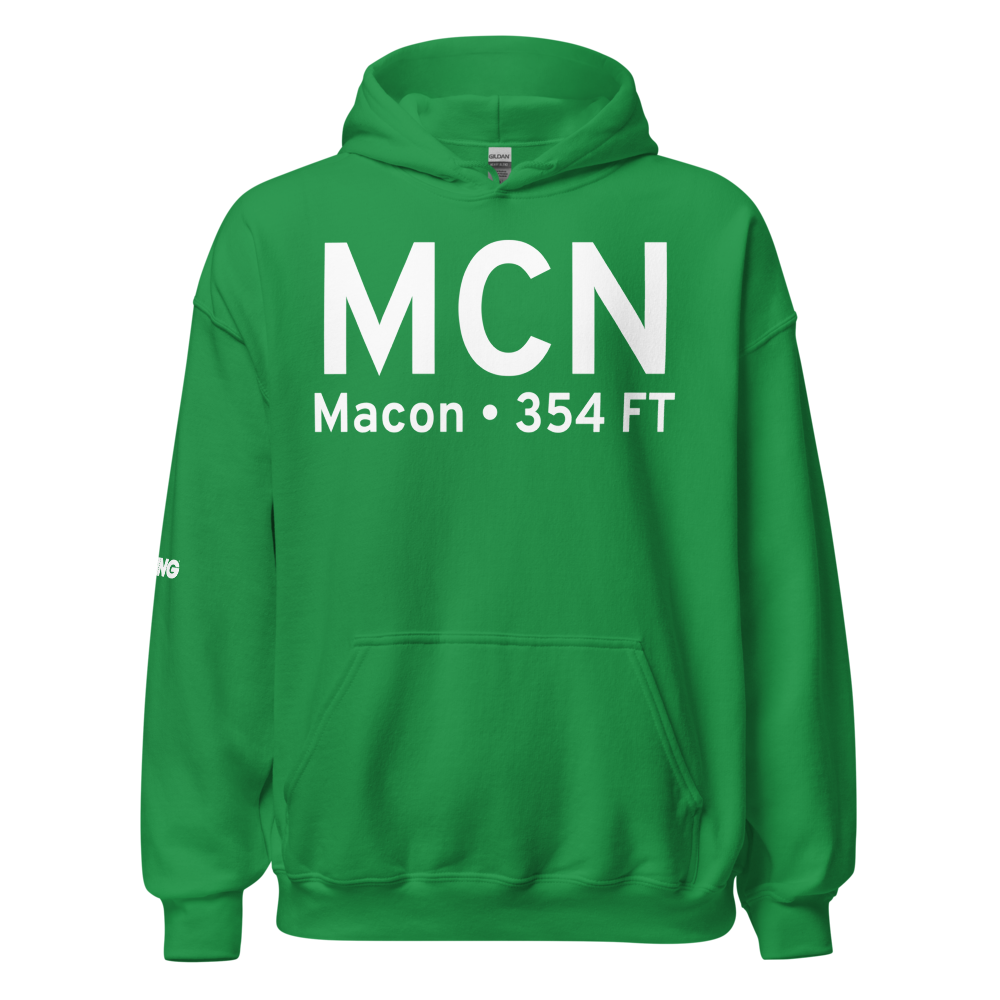 Macon (KMCN) Airport Hoodie Sweatshirt 
