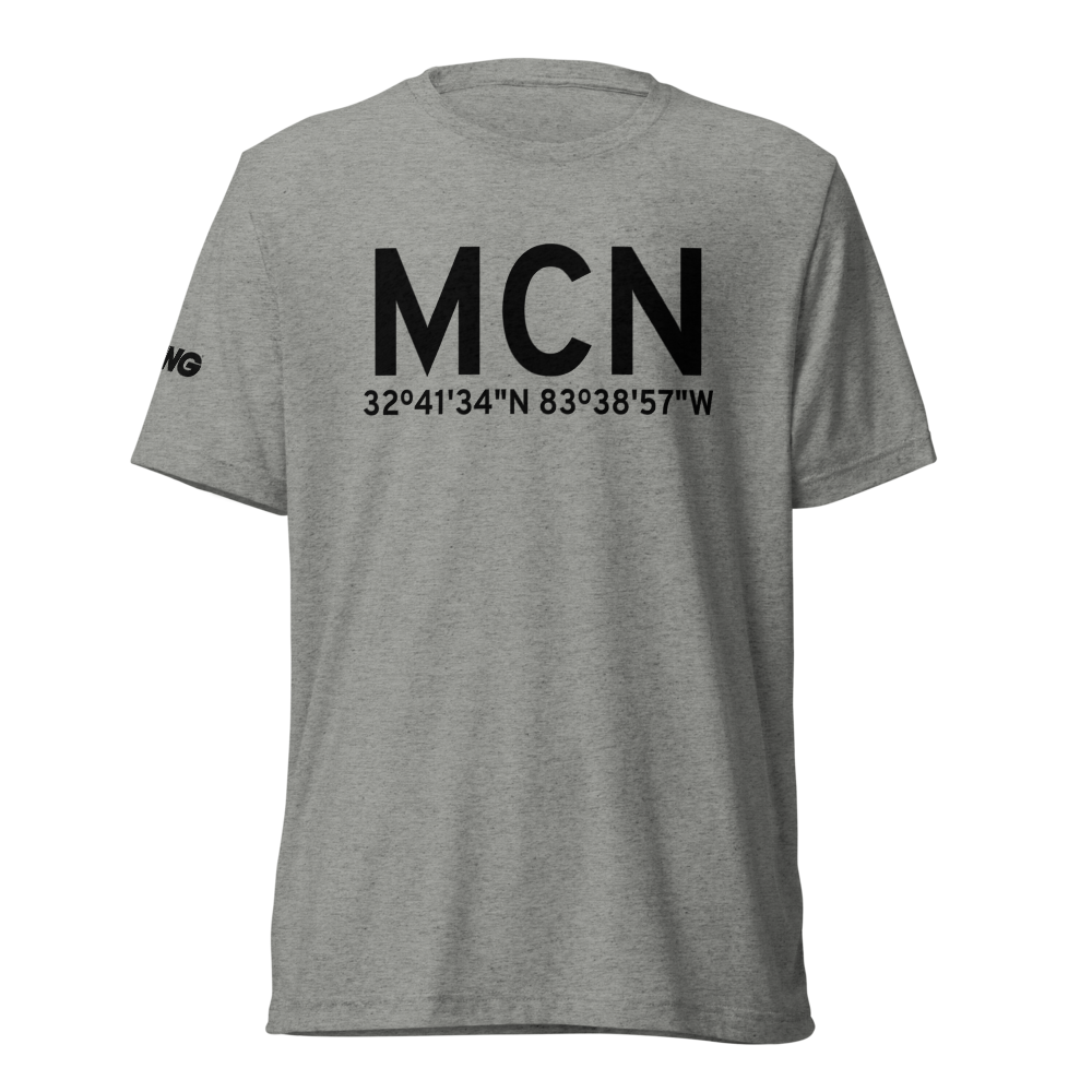Macon (KMCN) Airport Tri-blend T-Shirt 