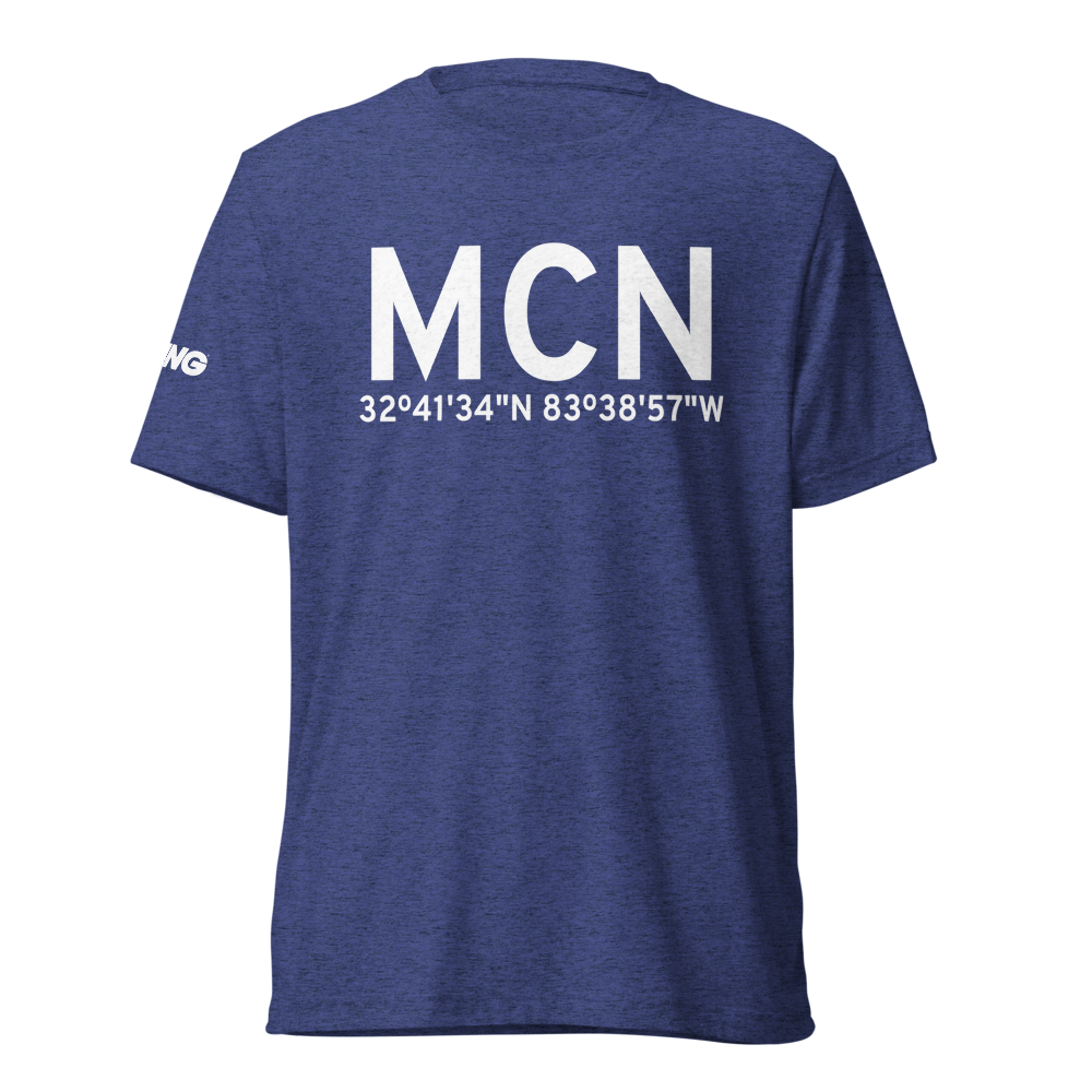 Macon (KMCN) Airport Tri-blend T-Shirt 