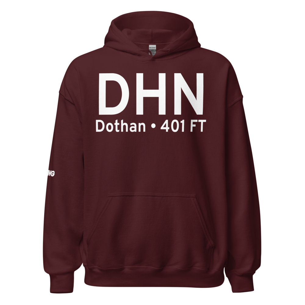 Dothan (KDHN) Airport Hoodie Sweatshirt 