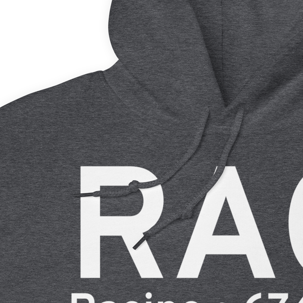 Racine (KRAC) Airport Hoodie Sweatshirt 