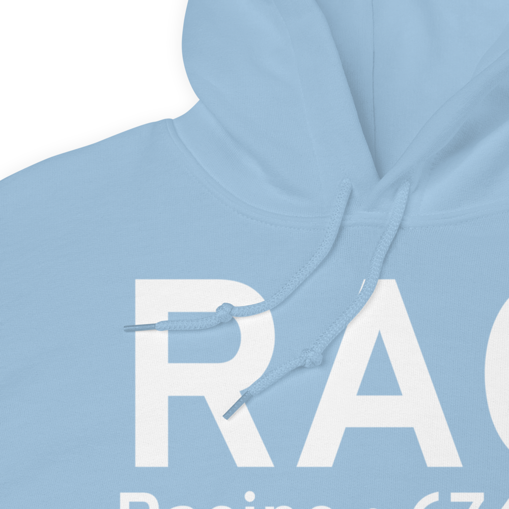 Racine (KRAC) Airport Hoodie Sweatshirt 