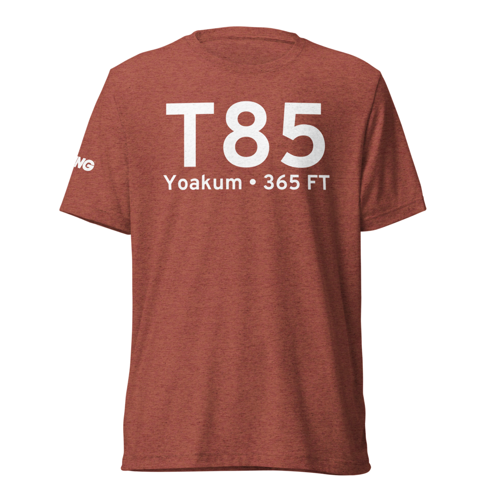 Yoakum (KT85) Airport Tri-blend T-Shirt 
