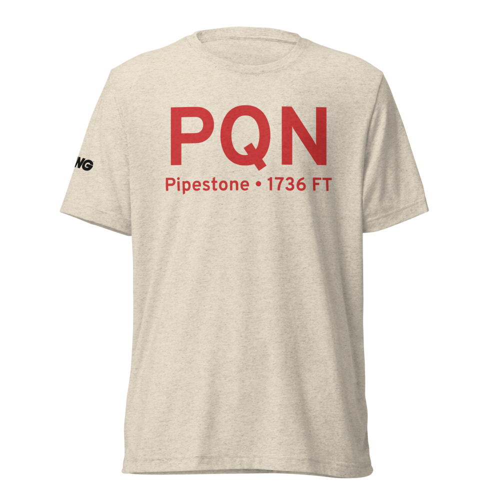 Pipestone (KPQN) Airport Tri-blend T-Shirt 