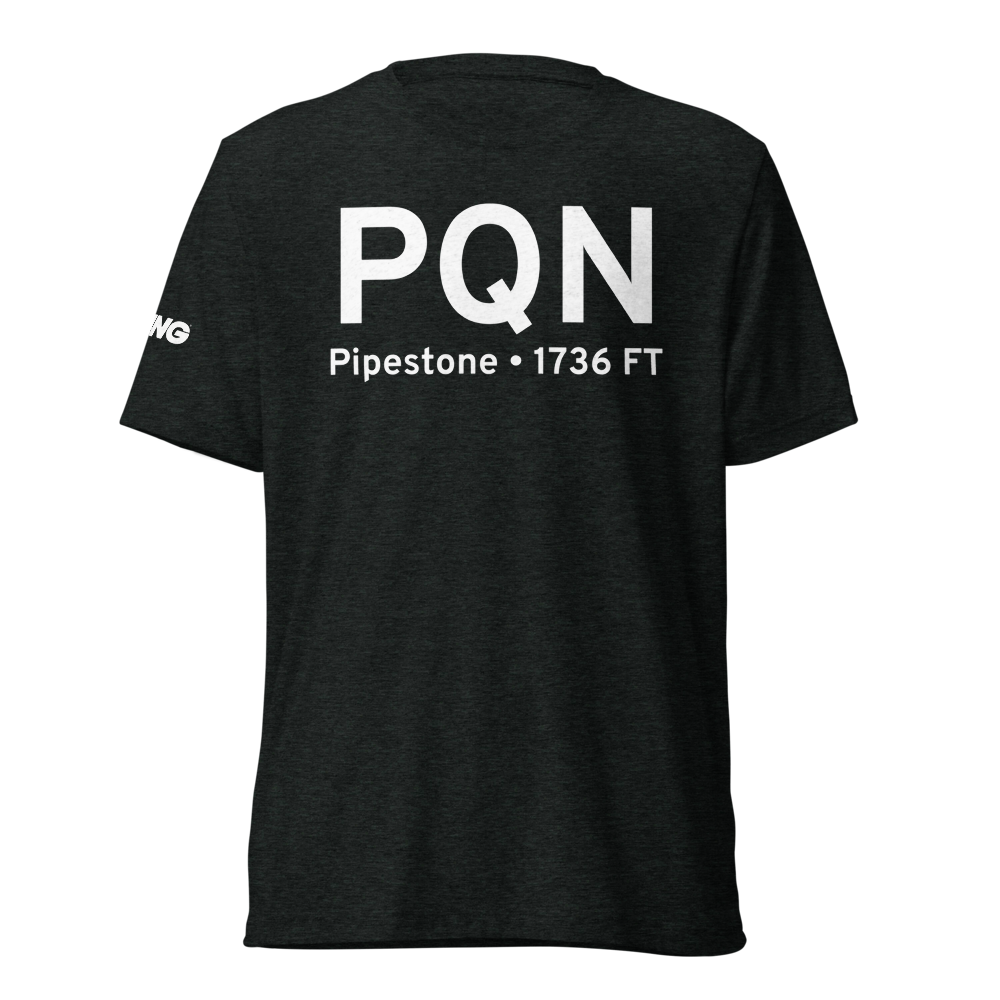 Pipestone (KPQN) Airport Tri-blend T-Shirt 