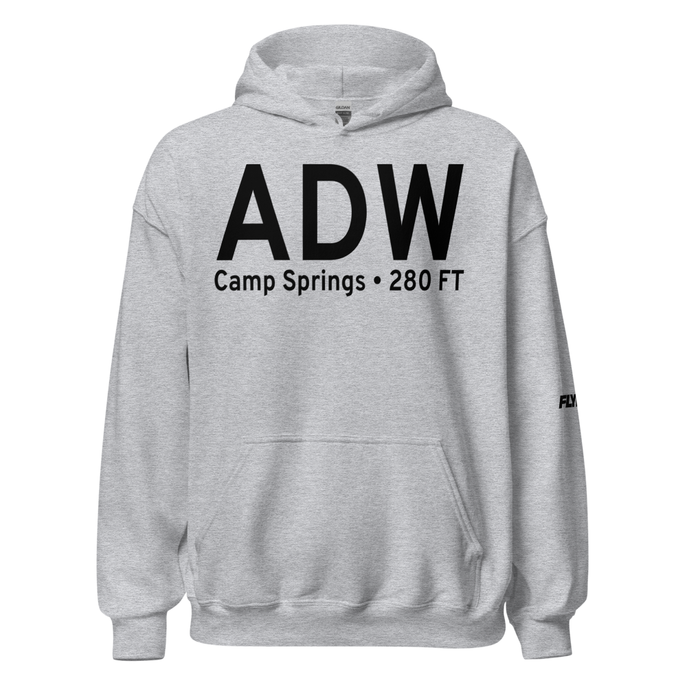 Camp Springs (KADW) Airport Hoodie Sweatshirt 
