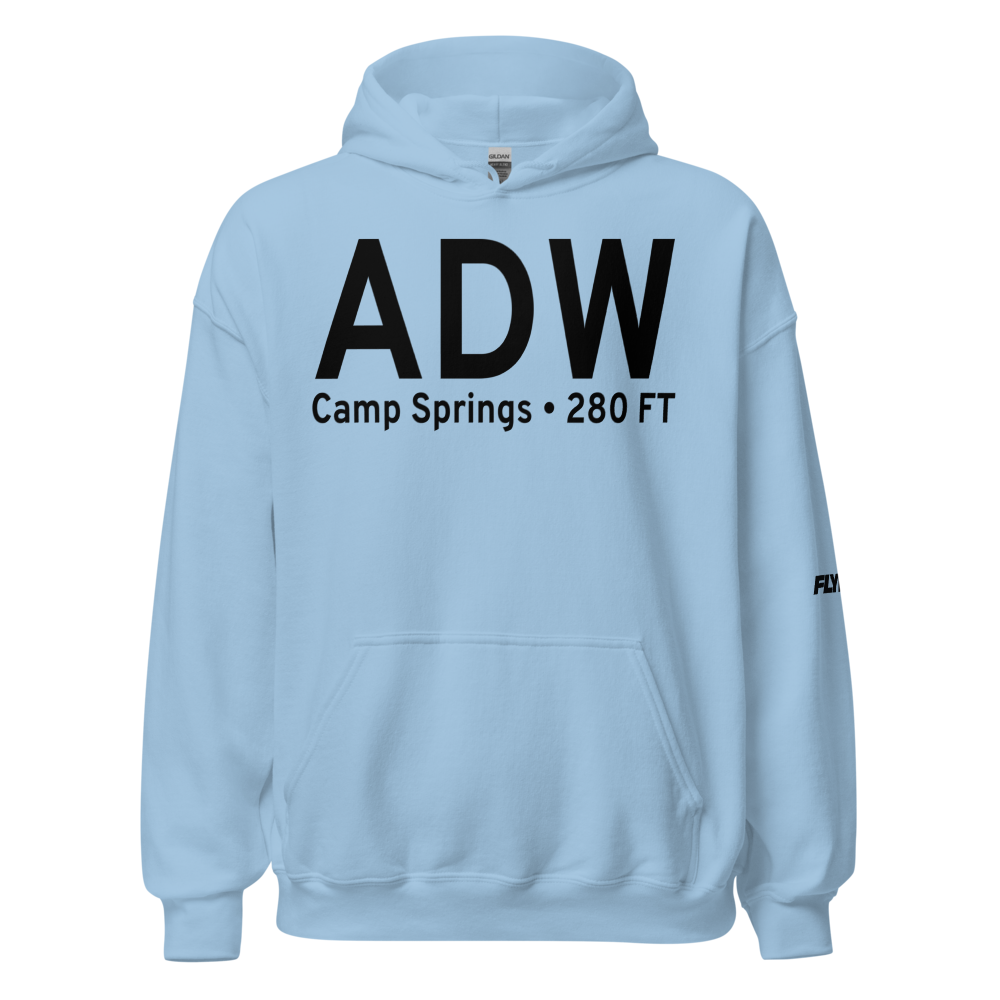 Camp Springs (KADW) Airport Hoodie Sweatshirt 