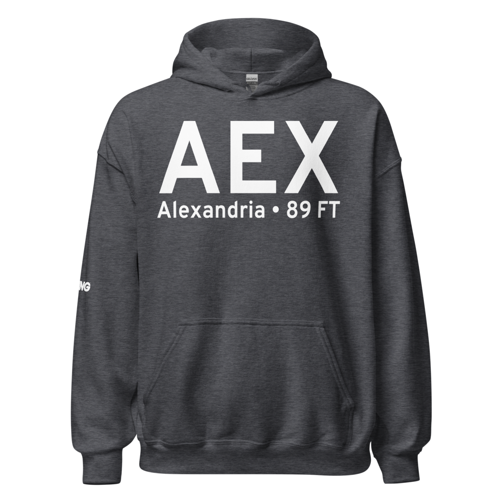 Alexandria (KAEX) Airport Hoodie Sweatshirt 