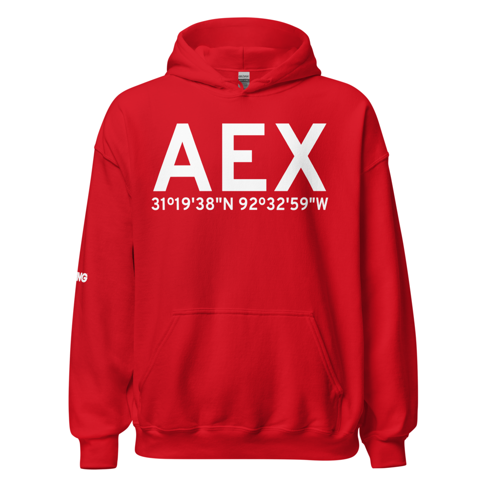 Alexandria (KAEX) Airport Hoodie Sweatshirt 