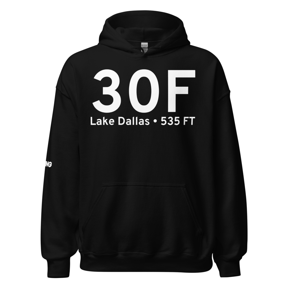 Lake Dallas (30F) Airport Hoodie Sweatshirt 