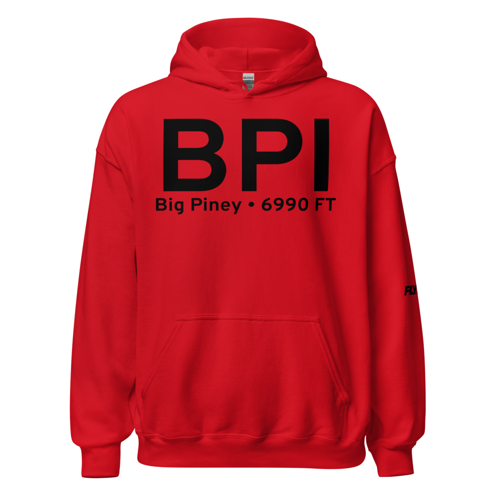 Big Piney (KBPI) Airport Hoodie Sweatshirt 
