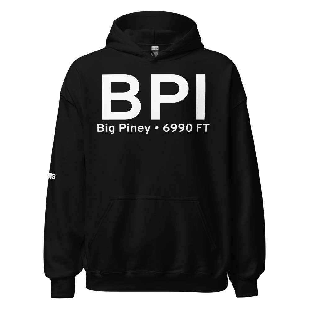 Big Piney (KBPI) Airport Hoodie Sweatshirt 