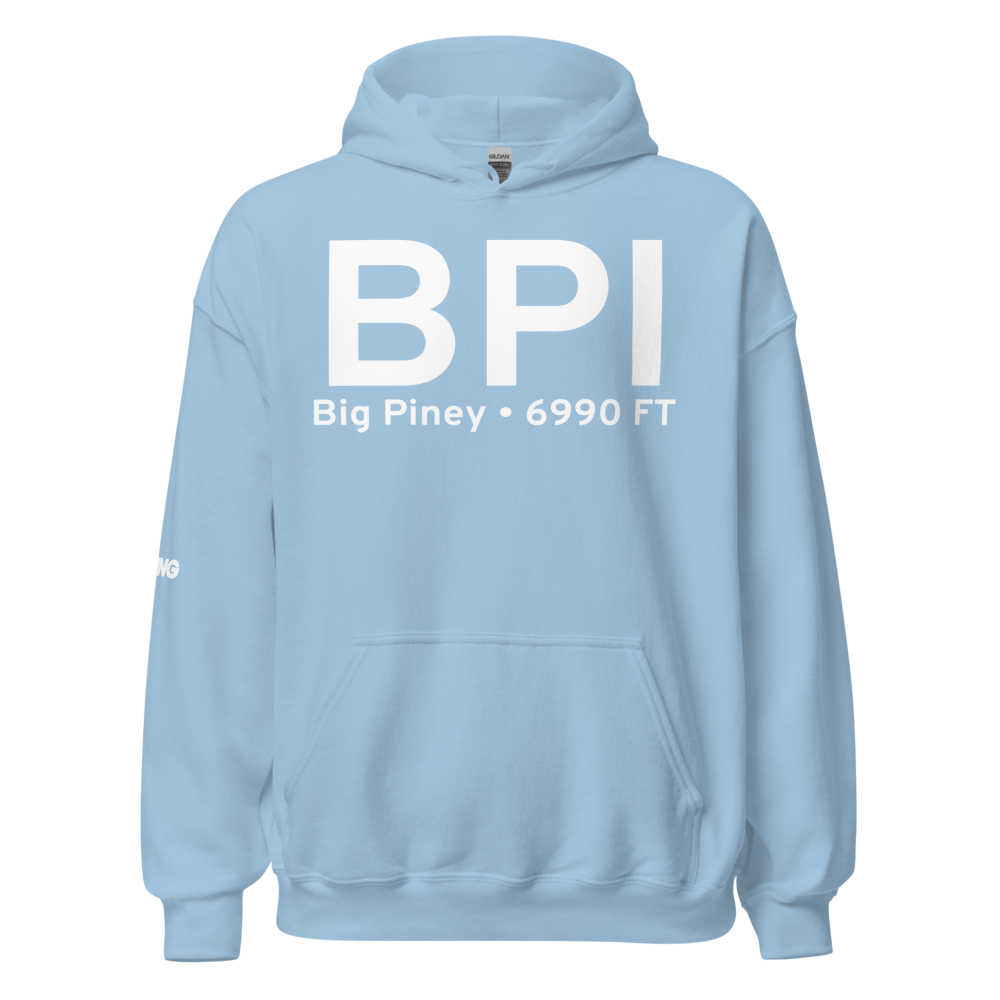 Big Piney (KBPI) Airport Hoodie Sweatshirt 