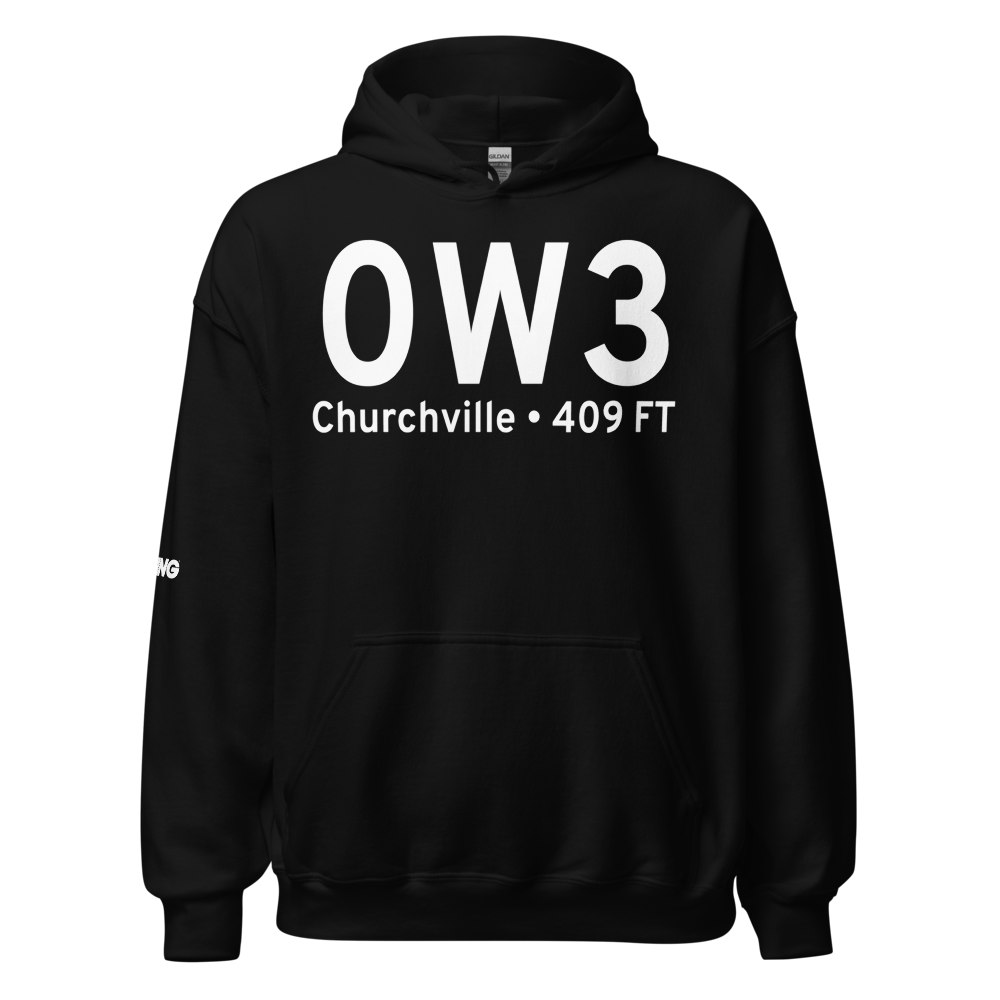 Churchville (K0W3) Airport Hoodie Sweatshirt 