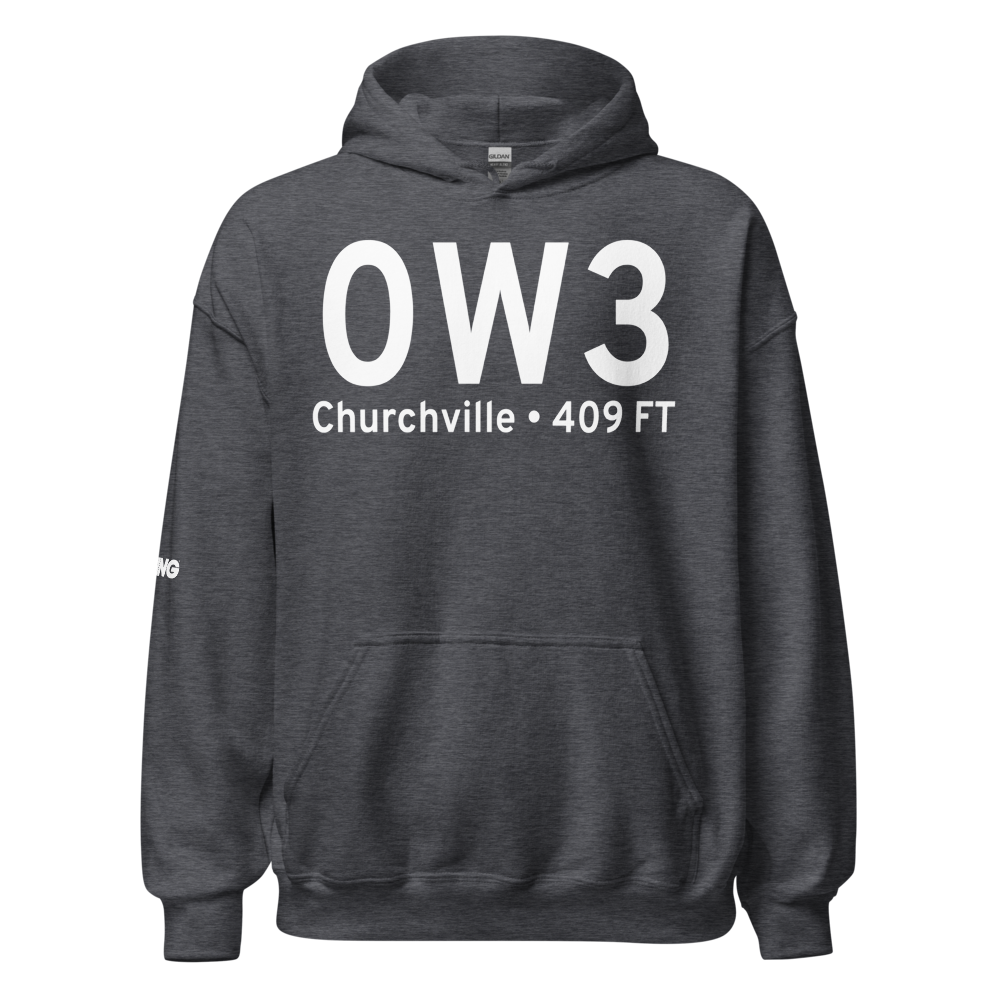 Churchville (K0W3) Airport Hoodie Sweatshirt 