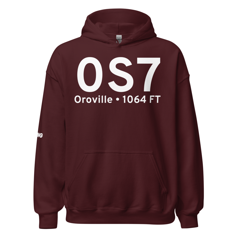 Oroville (K0S7) Airport Hoodie Sweatshirt 
