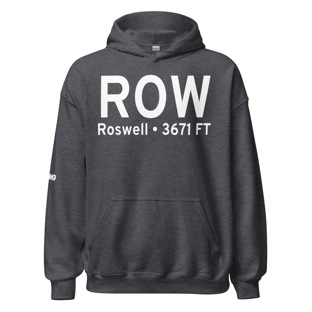 Roswell (KROW) Airport Hoodie Sweatshirt 