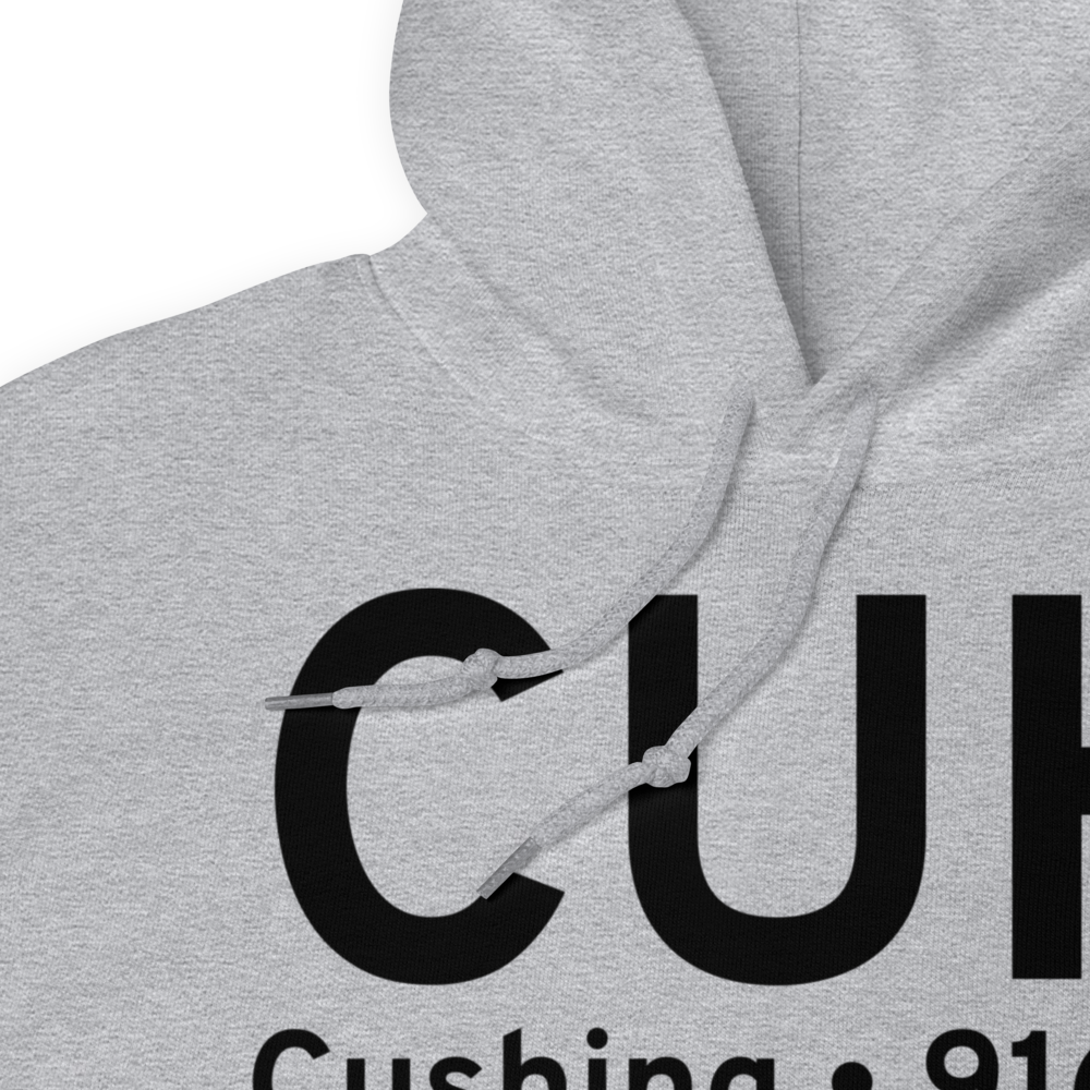 Cushing (KCUH) Airport Hoodie Sweatshirt 