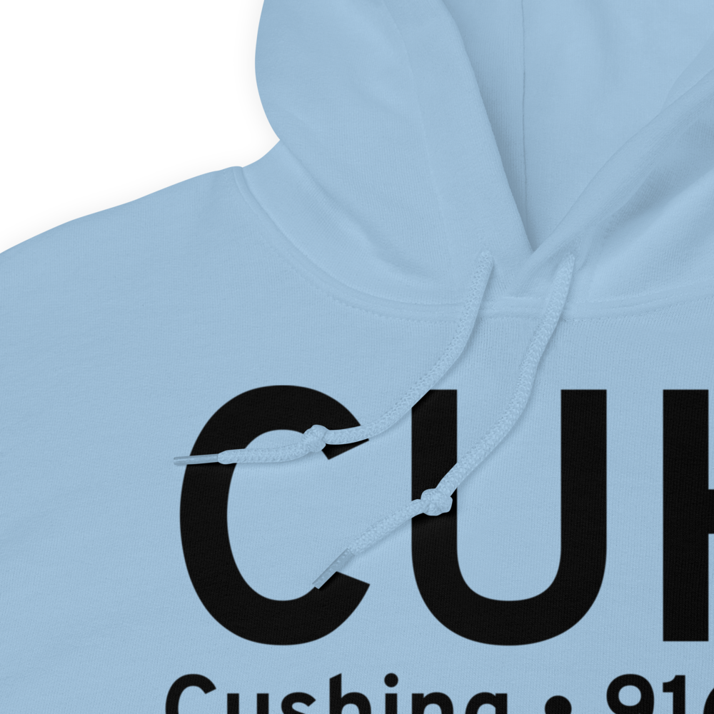 Cushing (KCUH) Airport Hoodie Sweatshirt 
