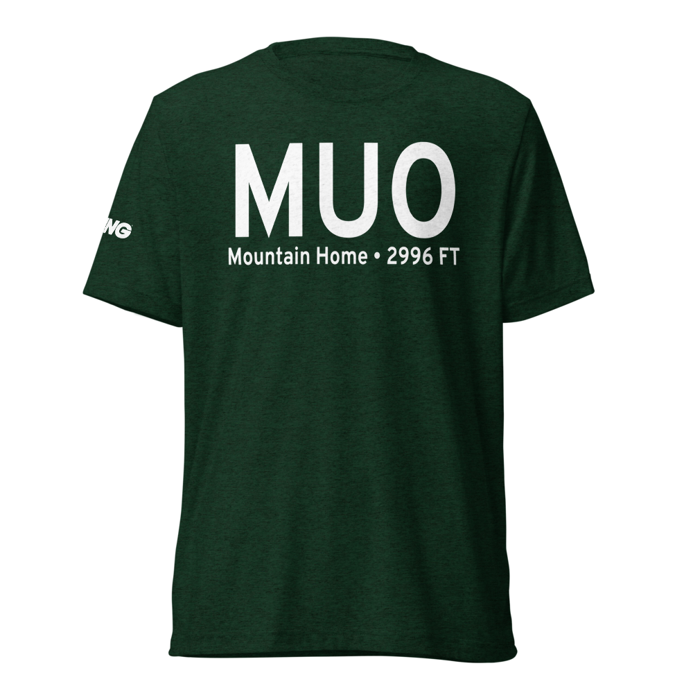 Mountain Home (KMUO) Airport Tri-blend T-Shirt 