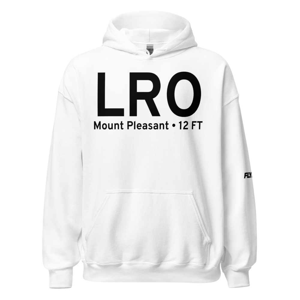 Mount Pleasant (KLRO) Airport Hoodie Sweatshirt 