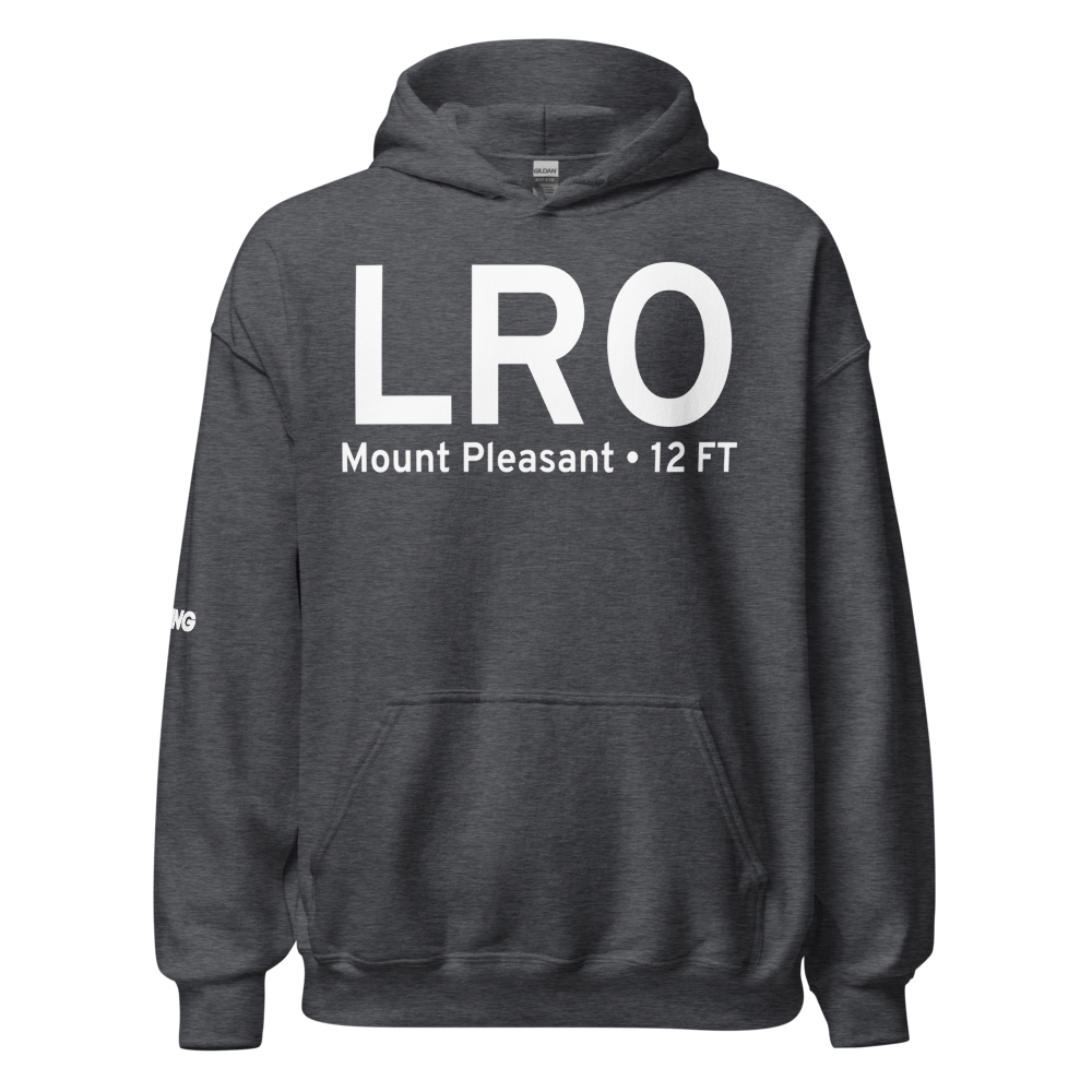 Mount Pleasant (KLRO) Airport Hoodie Sweatshirt 
