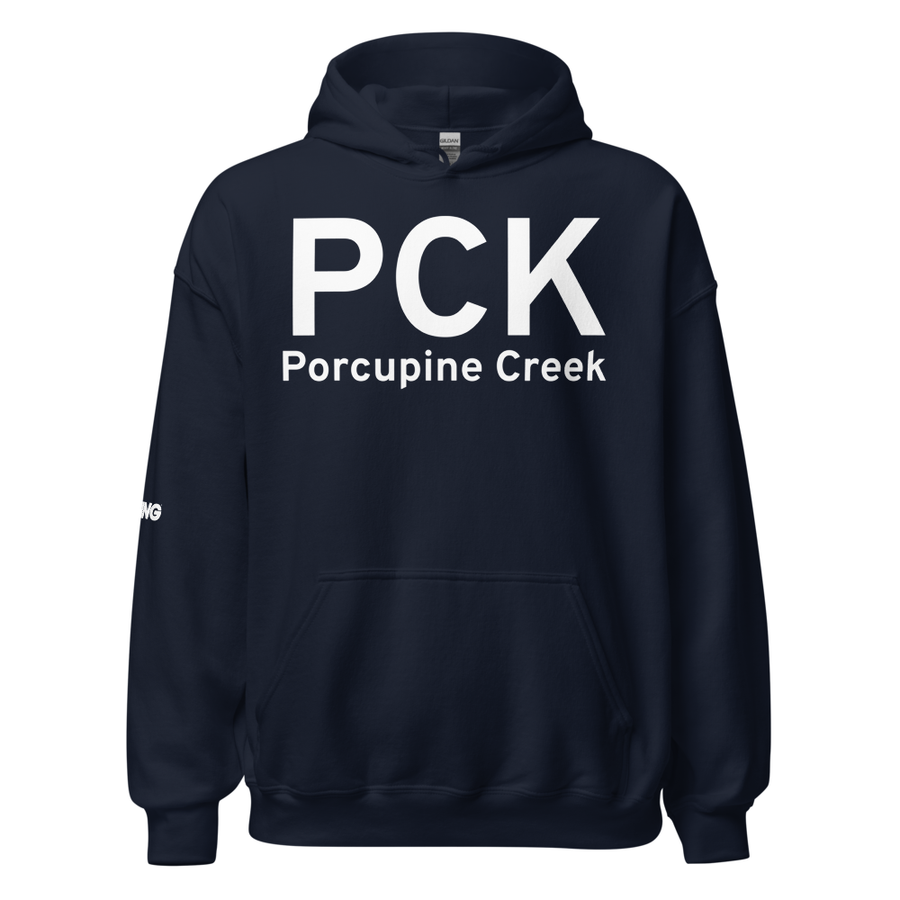 Porcupine Creek (PCK) Airport Hoodie Sweatshirt 