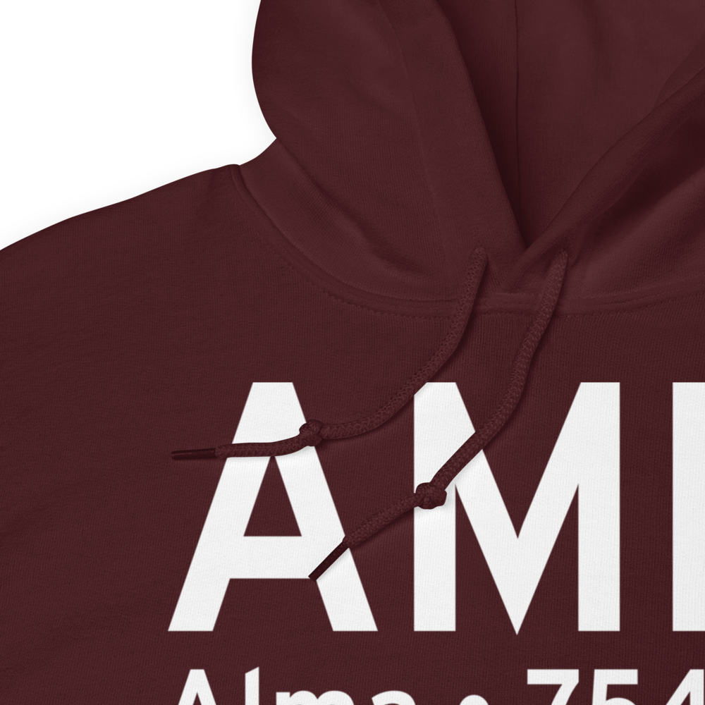 Alma (KAMN) Airport Hoodie Sweatshirt 