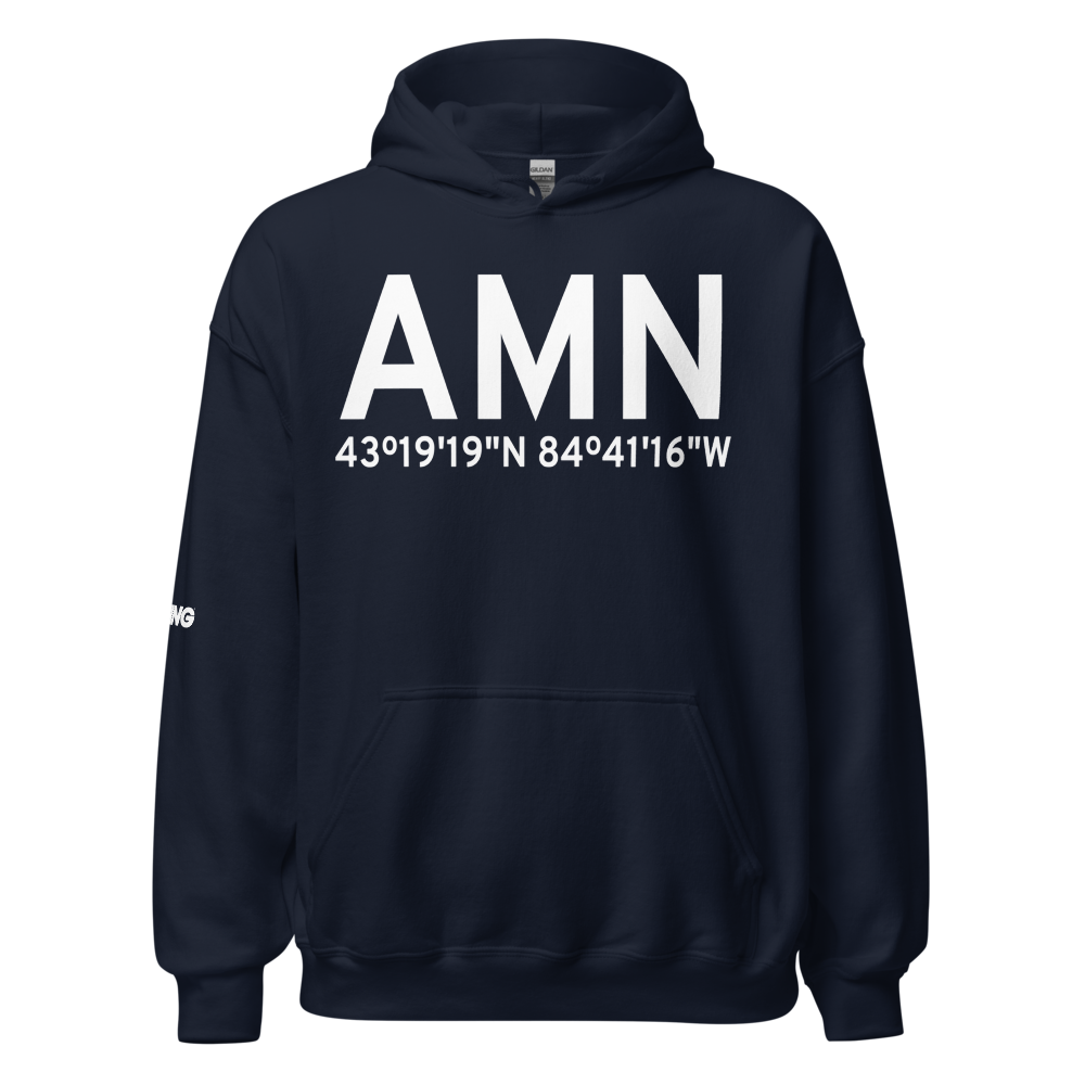Alma (KAMN) Airport Hoodie Sweatshirt 