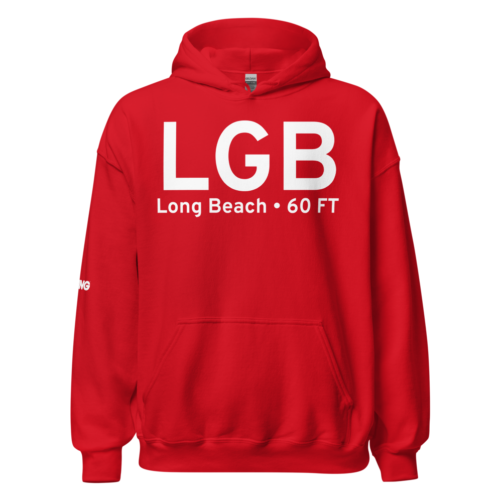 Long Beach (KLGB) Airport Hoodie Sweatshirt 