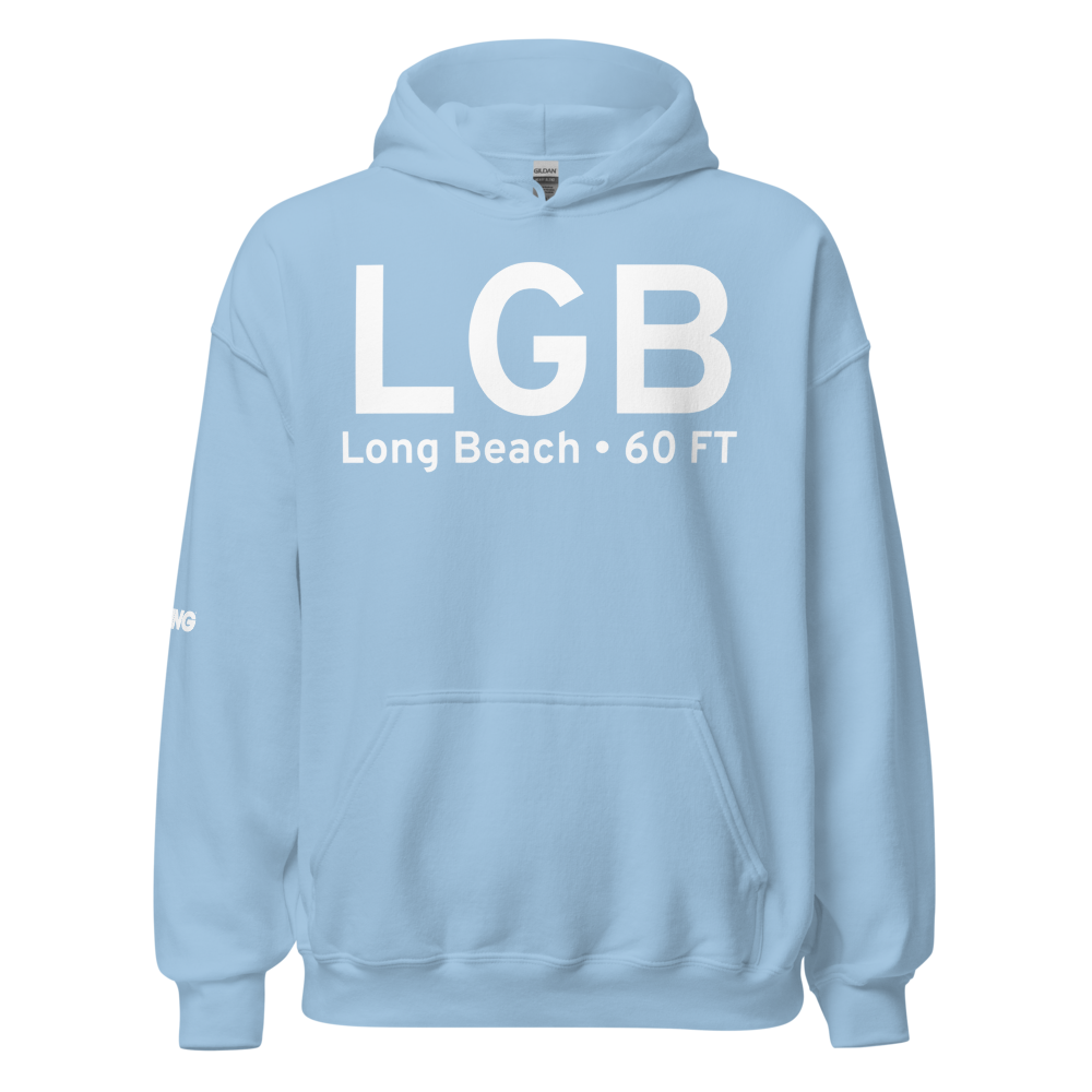 Long Beach (KLGB) Airport Hoodie Sweatshirt 