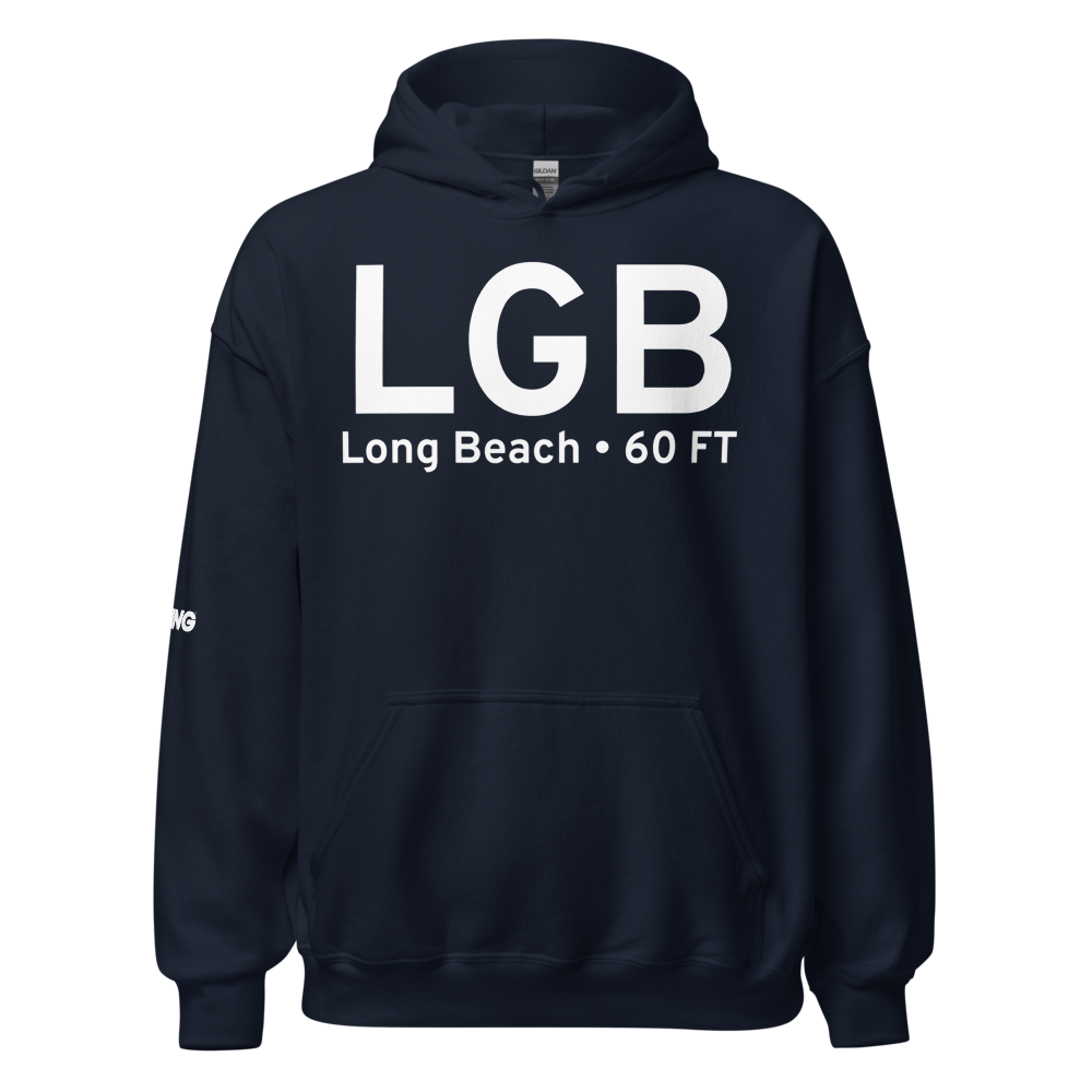 Long Beach (KLGB) Airport Hoodie Sweatshirt 