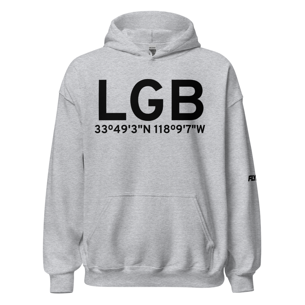Long Beach (KLGB) Airport Hoodie Sweatshirt 